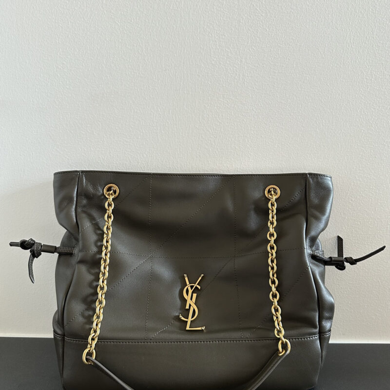 YSL 𝗝𝗮𝗺𝗶𝗲 𝟰.𝟯 大号 𝗣𝗢𝗖𝗛𝗢𝗡_福袋水桶包 809824麝香绿