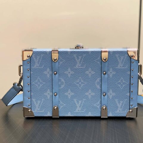 【原单精品】M13562浅蓝花 盒子包箱子WALLET TRUNK TAIGARAMA 手袋