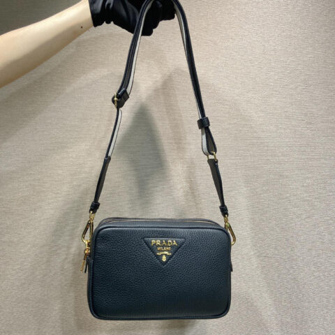 PRADA🎉新款双肩带🎉1BD082-1🎉黑色