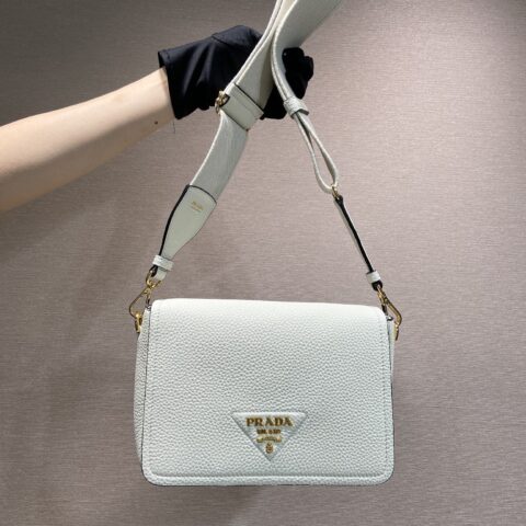 PRADA🎉新款双肩带🎉1BD314-1🎉白色