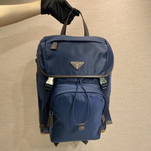 PRADA🎉新款双肩背包🎉2VZ135A新品🎉🎉蓝色