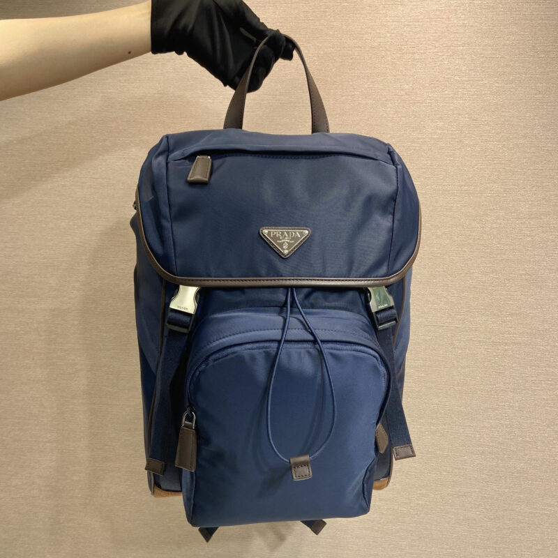 PRADA🎉新款双肩背包🎉2VZ135A新品🎉🎉蓝色