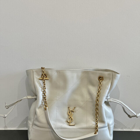 YSL 𝗝𝗮𝗺𝗶𝗲 𝟰.𝟯 小号𝗣𝗢𝗖𝗛𝗢𝗡_福袋水桶包 833948白色