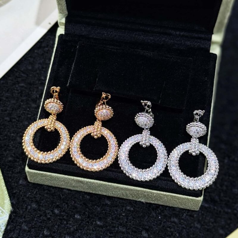 ☀️Van Cleef &Arpels 梵克雅宝Perlee diamonds耳环