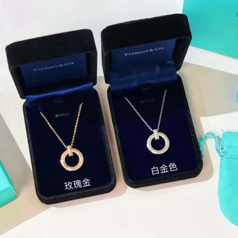 ❗️新品❗️  ☀Tiffany&co 蒂芙尼T1满钻圆圈项链 ☀
