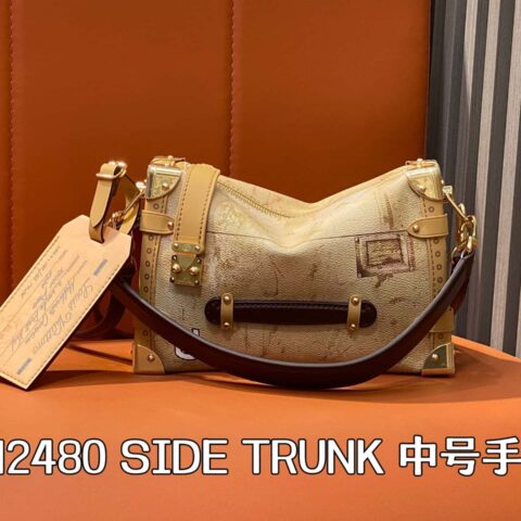 【原单精品】M12480印花 谷爱凌款软盒子 SIDE TRUNK 中号手袋