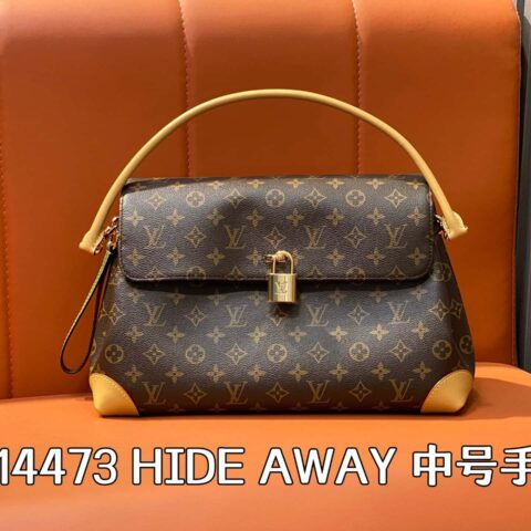 【原单精品】M14473老花 锁头包大包 HIDE AWAY 中号手袋