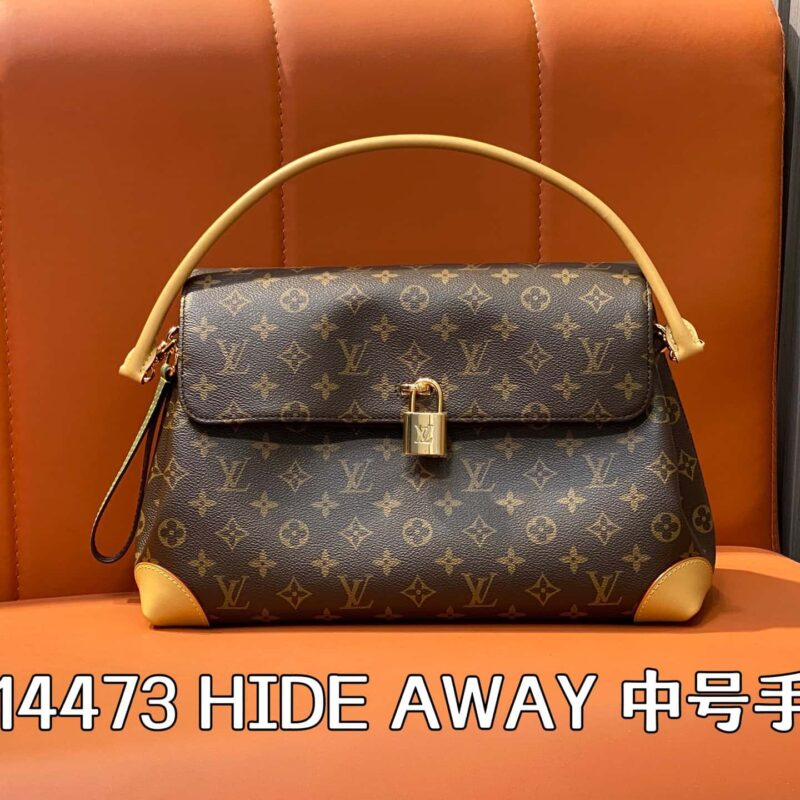 【原单精品】M14473老花 锁头包大包 HIDE AWAY 中号手袋