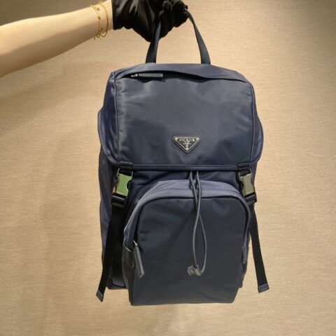PRADA🎉独家首发🎉2VZ135双肩背包🎉🎉蓝色