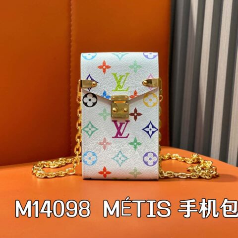 【原单精品】M14098白彩 M13572老花 手机包链条包 当季新款 MÉTIS 手机包