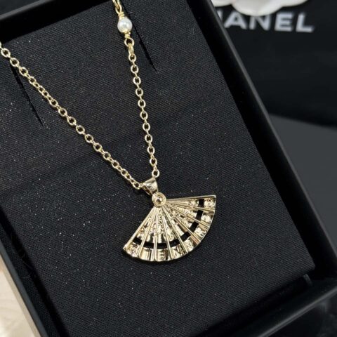 ❗️新品❗️☀️新款☑️ 香奈儿扇子双c项链 ☀️