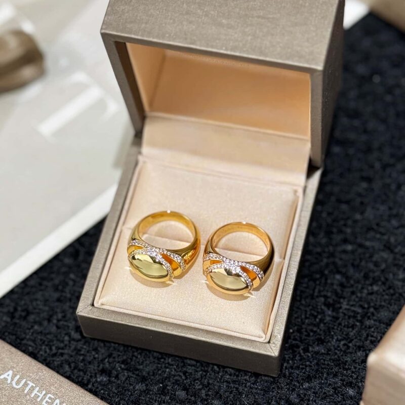 ❗新品❗ ☀原单货 ☀️ ☀BVLGARI宝格丽CABOCHON 带钻椭圆蛋戒指 ☀