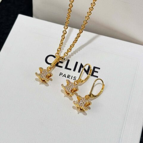 ❗️新品❗️ ☀️新款☑️ CELINE赛琳满钻凯旋门耳环耳钉项链 ☀️