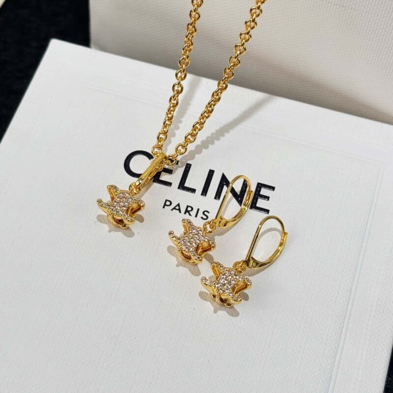 ❗️新品❗️ ☀️新款☑️ CELINE赛琳满钻凯旋门耳环耳钉项链 ☀️