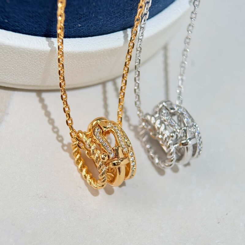 ❗️新品❗️  ☀️费雷德 Fred马蹄扣半满钻项链 ☀️