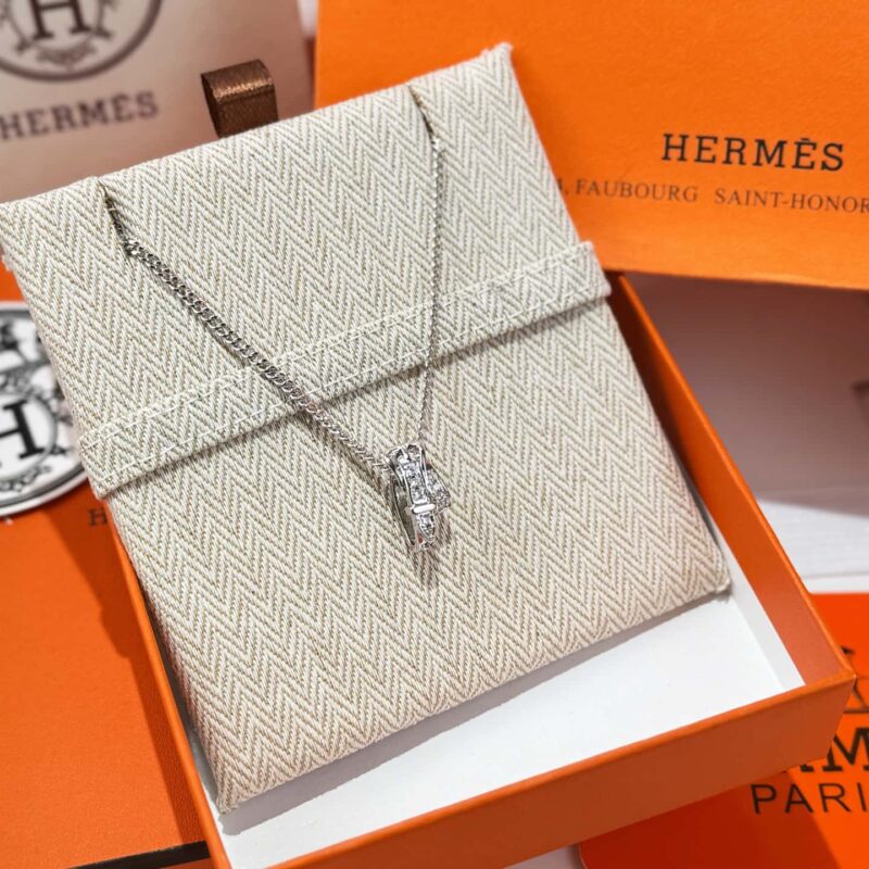 ❗️新品❗️  ☀️原单货  ☀️爱马仕HERMES满钻皮带扣项链☀️