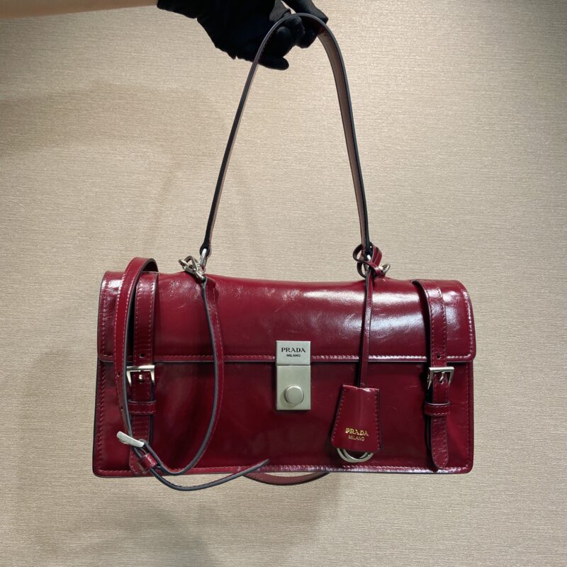 PRADA🎉新款笔筒包🎉1BN026小号🎉🎉红色