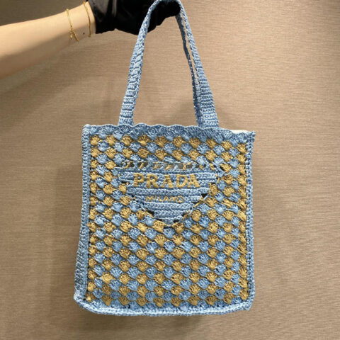 PRADA🎉新品🎉1BG393编织托特包🎉🎉