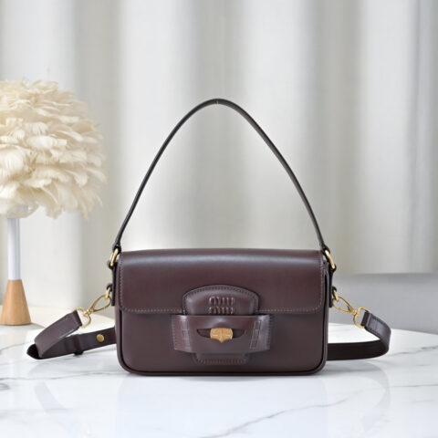 Miu M新款 Penny金币包 5BD270咖色
