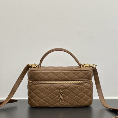 YSL 𝗚𝗔𝗕𝗬 𝗩𝗔𝗡𝗜𝗧𝗬迷你羊皮手拿包 766731狐狸色