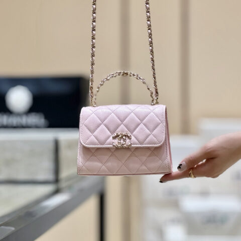 Chanel 25s kelly 手柄包👜AP3237樱花粉