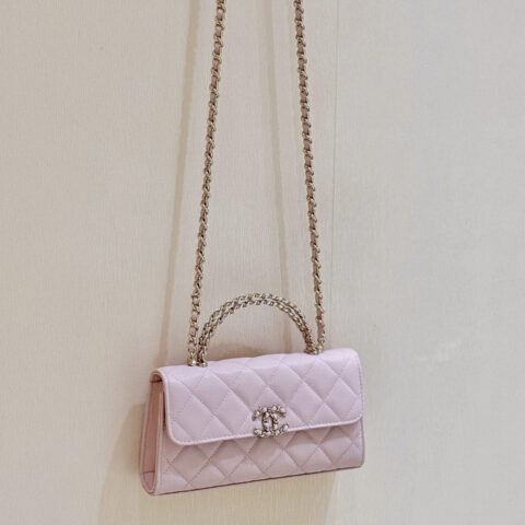 Chanel 25s kelly 手柄包👜AP3238樱花粉