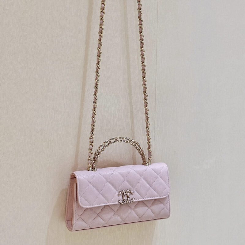 Chanel 25s kelly 手柄包👜AP3238樱花粉