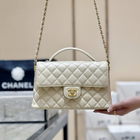 Chanel 25P kelly 手柄包👜AS5356杏色