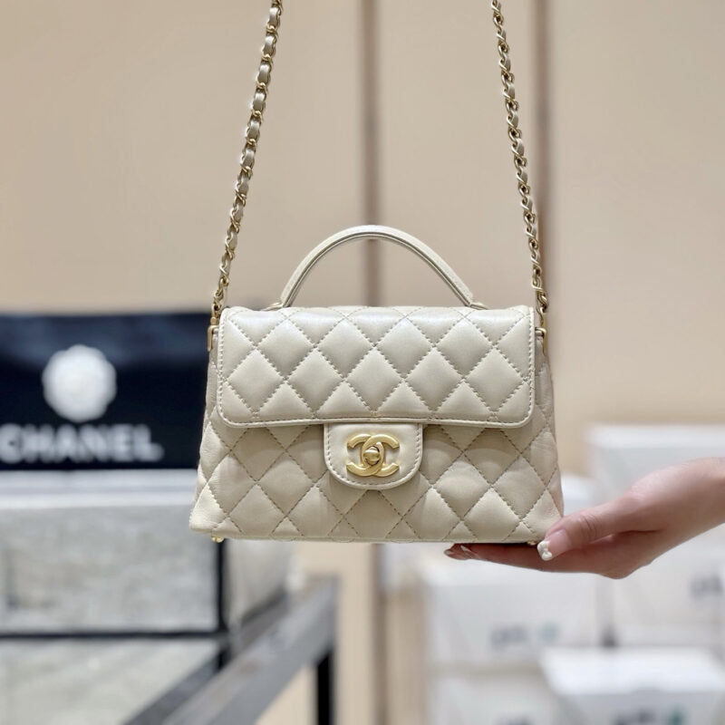 Chanel 25P kelly 手柄包👜AS5355杏色