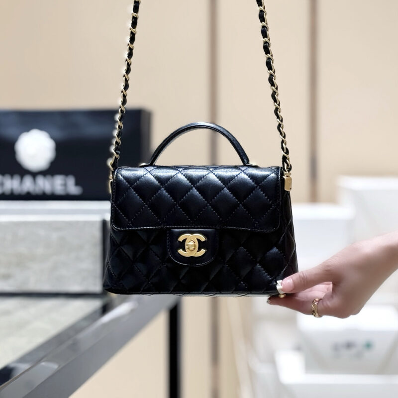 Chanel 25P kelly 手柄包👜AS5355黑色