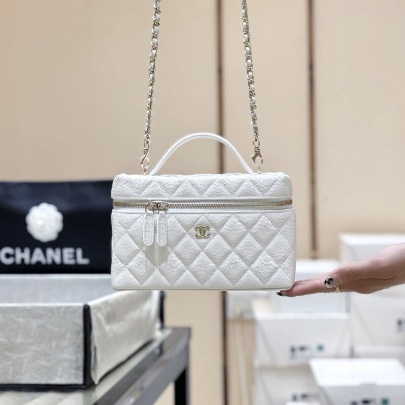 CHANEL 25s LP饭盒包小logo💼AP4385白色