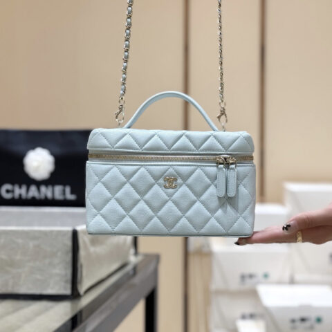 CHANEL 25s LP饭盒包小logo💼AP4385浅蓝色