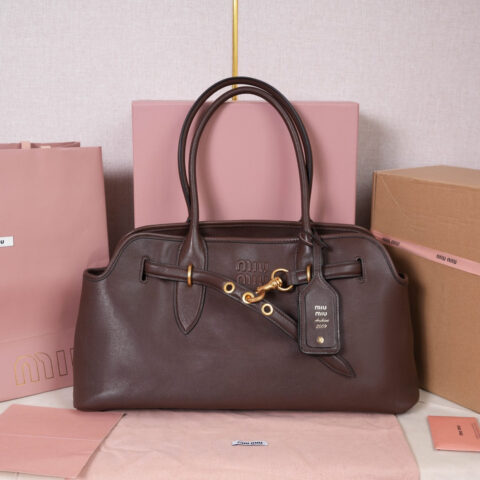 MIUMIU 新品爆款中古托特包 5BG310石楠木