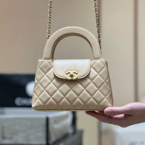 CHANEL 25C Kelly 新版本 AS4416奶茶色