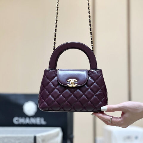CHANEL 25C Kelly 新版本 AS4416紫红色