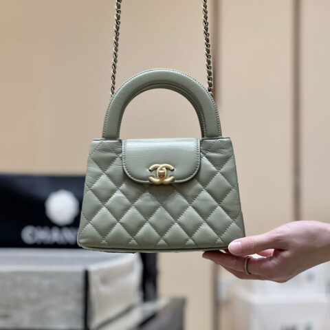 CHANEL 25C Kelly 新版本 AS4416牛油果绿