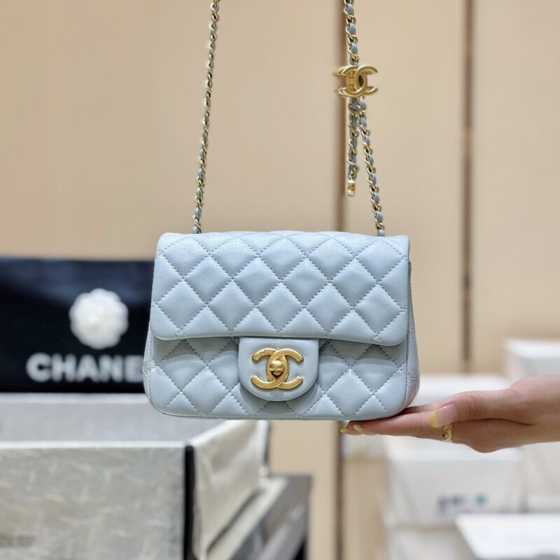 CHANEL 25B双C调节扣💼AS5758 Baby蓝方胖子