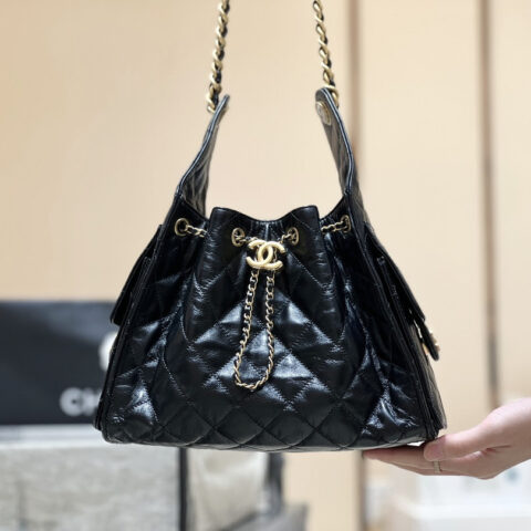 CHANEL 25C 人气hobo腋下包 AS5293油蜡小牛皮