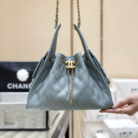 CHANEL 25s 25bag荔枝皮👜 AS5293雾霾蓝