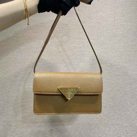 PRADA 新品手袋 1BD386迷你 棕色