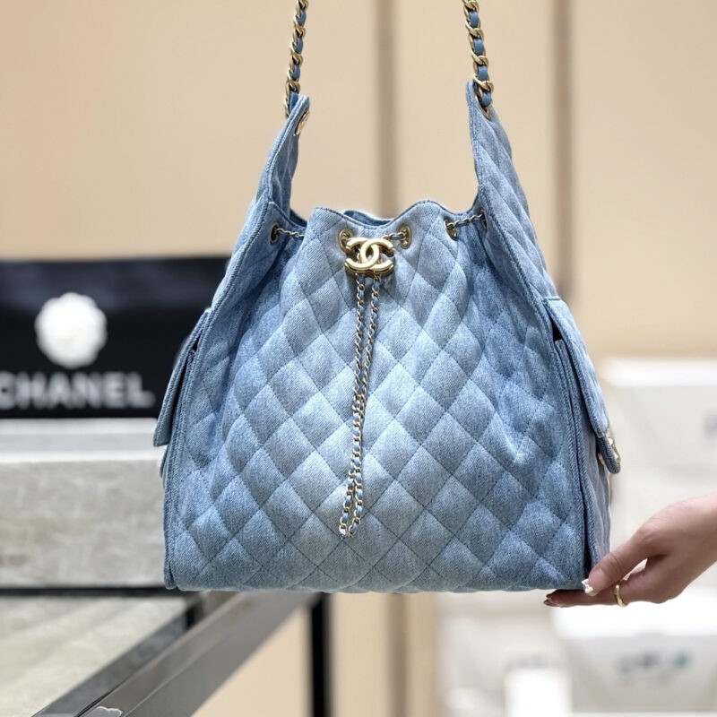 CHANEL 25s 25bag丹宁牛仔👜AS5311蓝