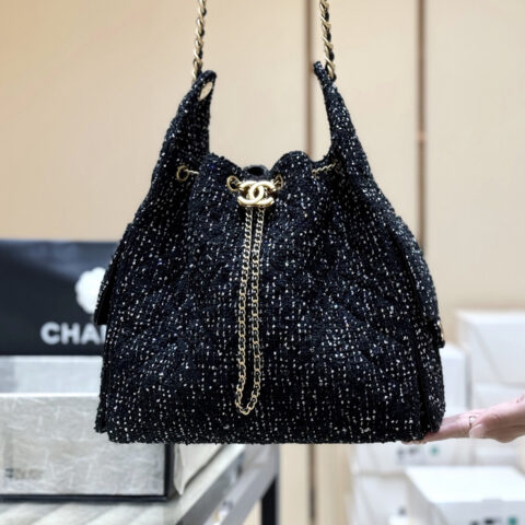 CHANEL 25A 25bag Tweed毛呢👜AS5293