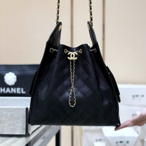 CHANEL 25s 25bag荔枝皮👜AS5311黑色