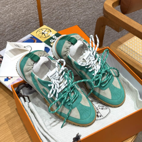 HERMES 618-Jet 德训运动鞋👟海绿色/Sea green