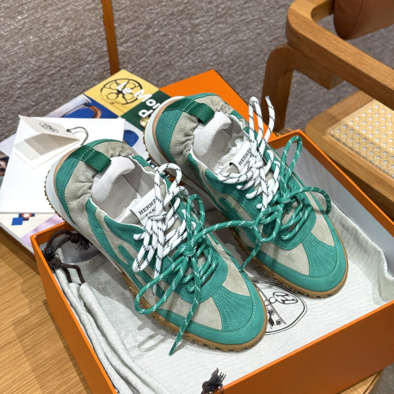 HERMES 618-Jet 德训运动鞋👟海绿色/Sea green