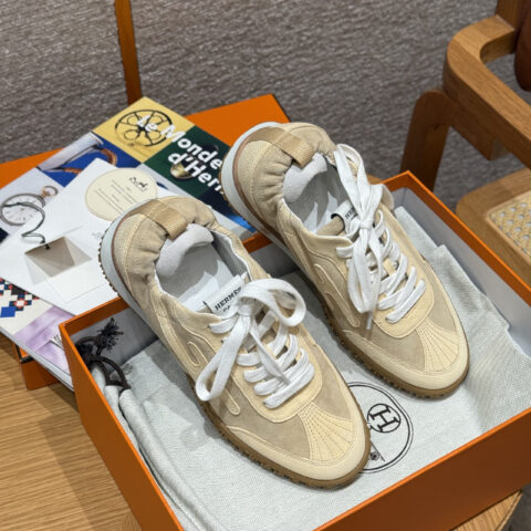 HERMES 618-Jet 德训运动鞋👟杏仁黄/Almond yellow