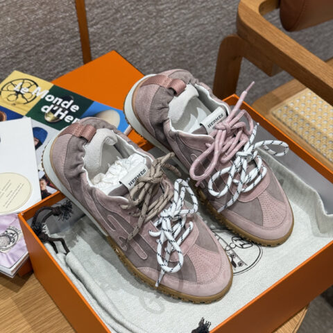 HERMES 618-Jet 德训运动鞋👟玫瑰色/Rose