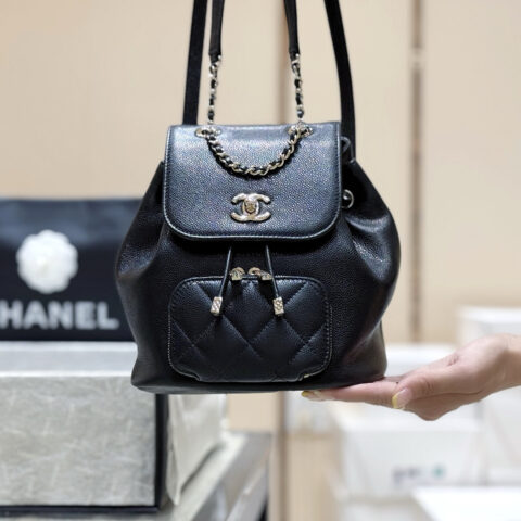 CHANEL 25B affinity双肩包👜AS3530黑色