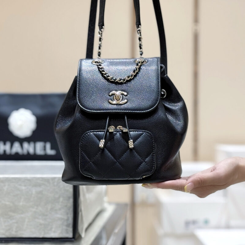 CHANEL 25B affinity双肩包👜AS3530黑色