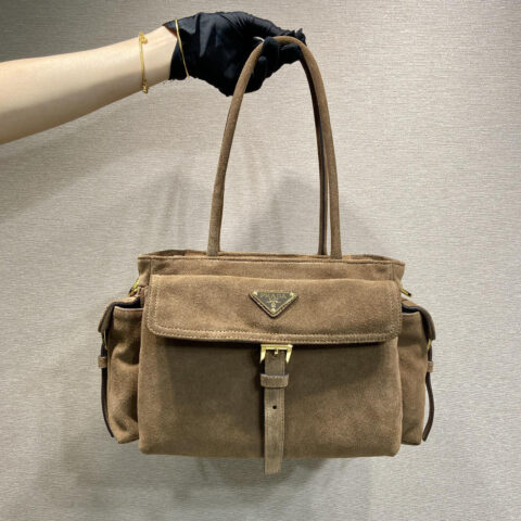 PRADA 新款手提包 1BG596麂皮